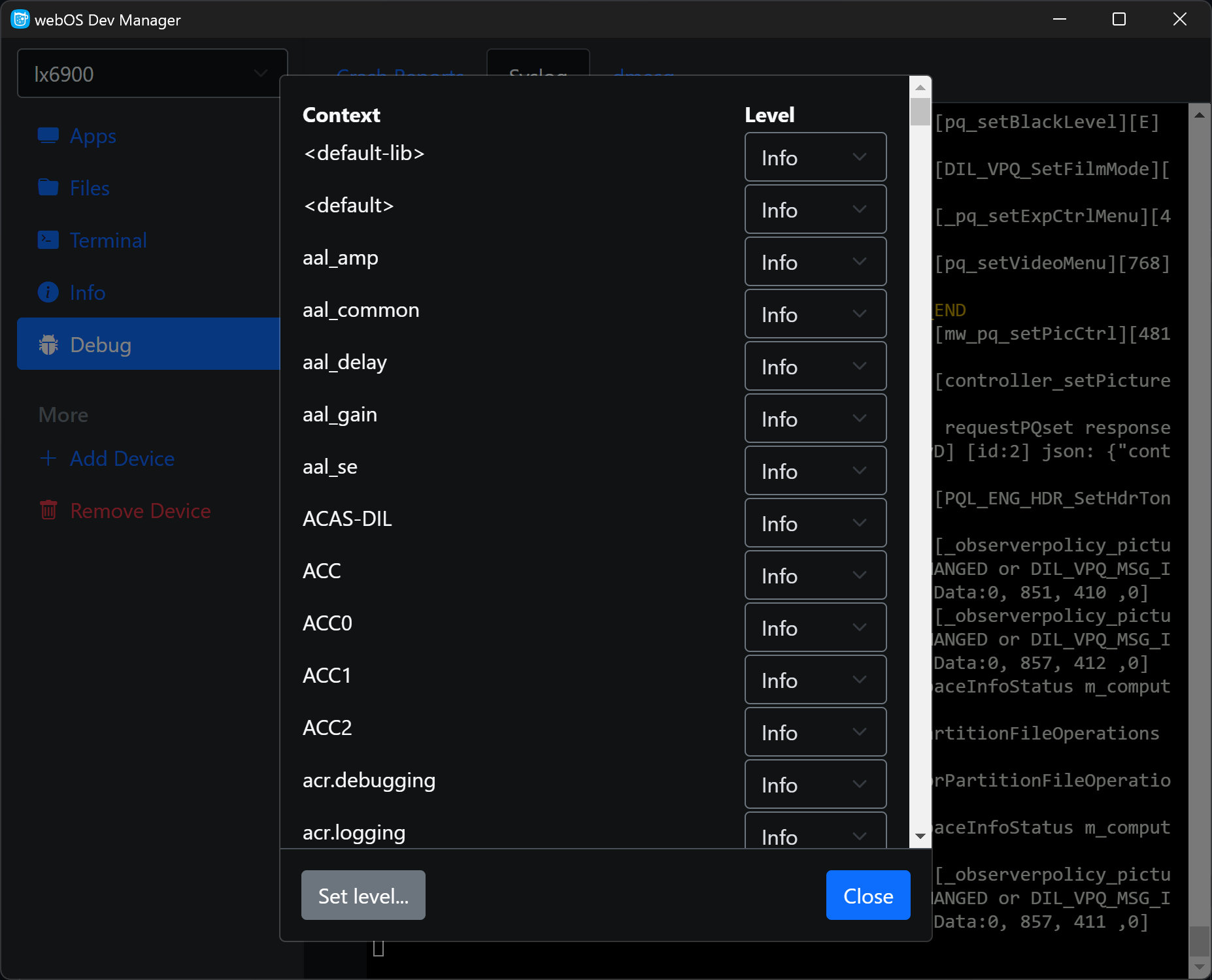 Webos dev manager подключение к телевизору