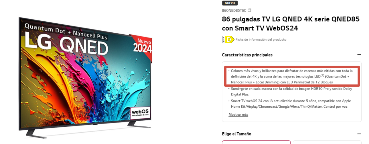 Телевизор LG QNED85 (50,55,65,75,86,98") 2024 года : Телевизоры LG ...