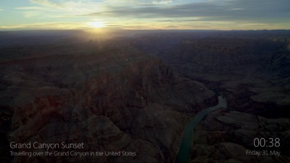 Aerial webOS screensaver Grand Canyon Sunset - Travelling over the Grand Canyon in the United States.jpg
